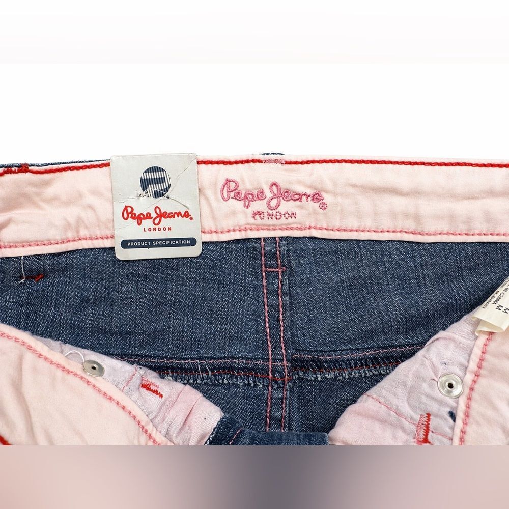 Y2K Pepe Jeans Denim Mini Skirt Juniors size Medium Vintage NWT - Picture 4 of 6